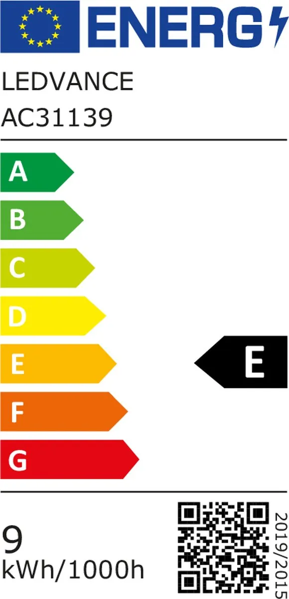 Osram E27 LED Buislamp 9W 6500K - Mat