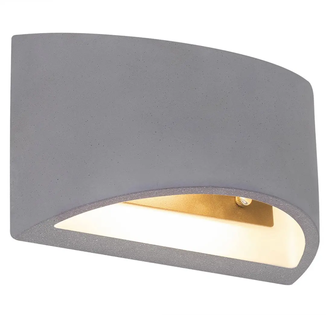 Wandlamp voor binnen, modern, gang, Up and Down-lamp, betonnen wandlamp voor bin