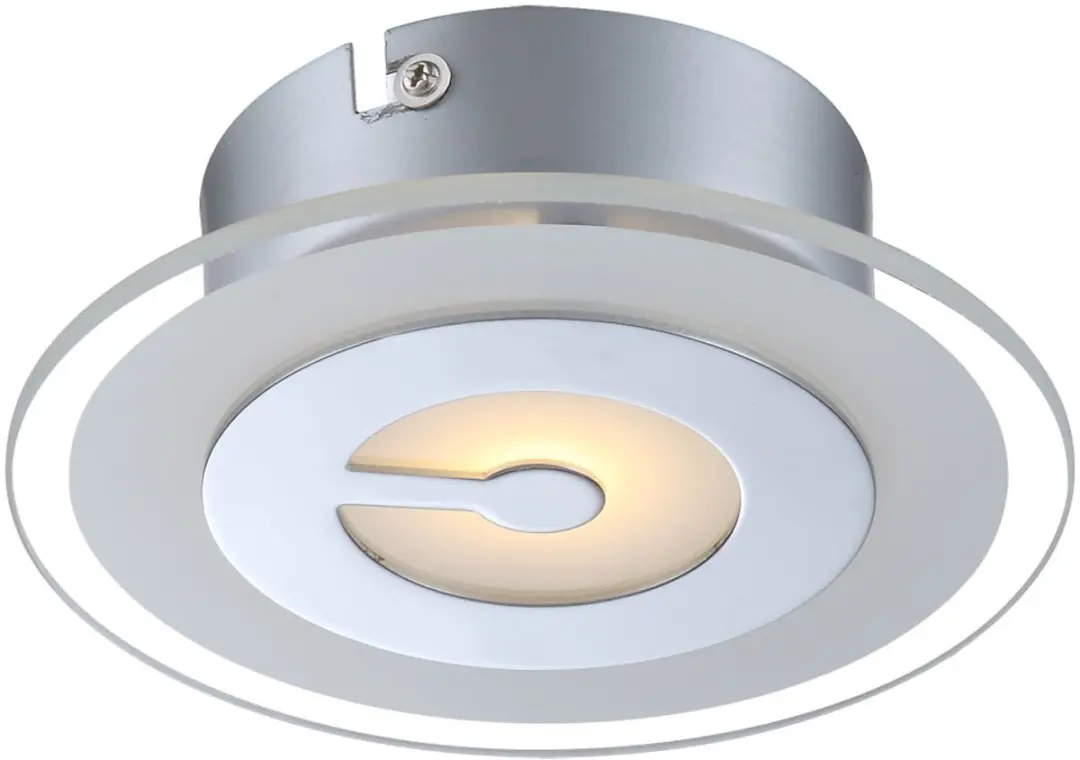 Plafondlamp LED plafondlamp ronde ganglamp chroom keukenlamp, gedeeltelijk gesat