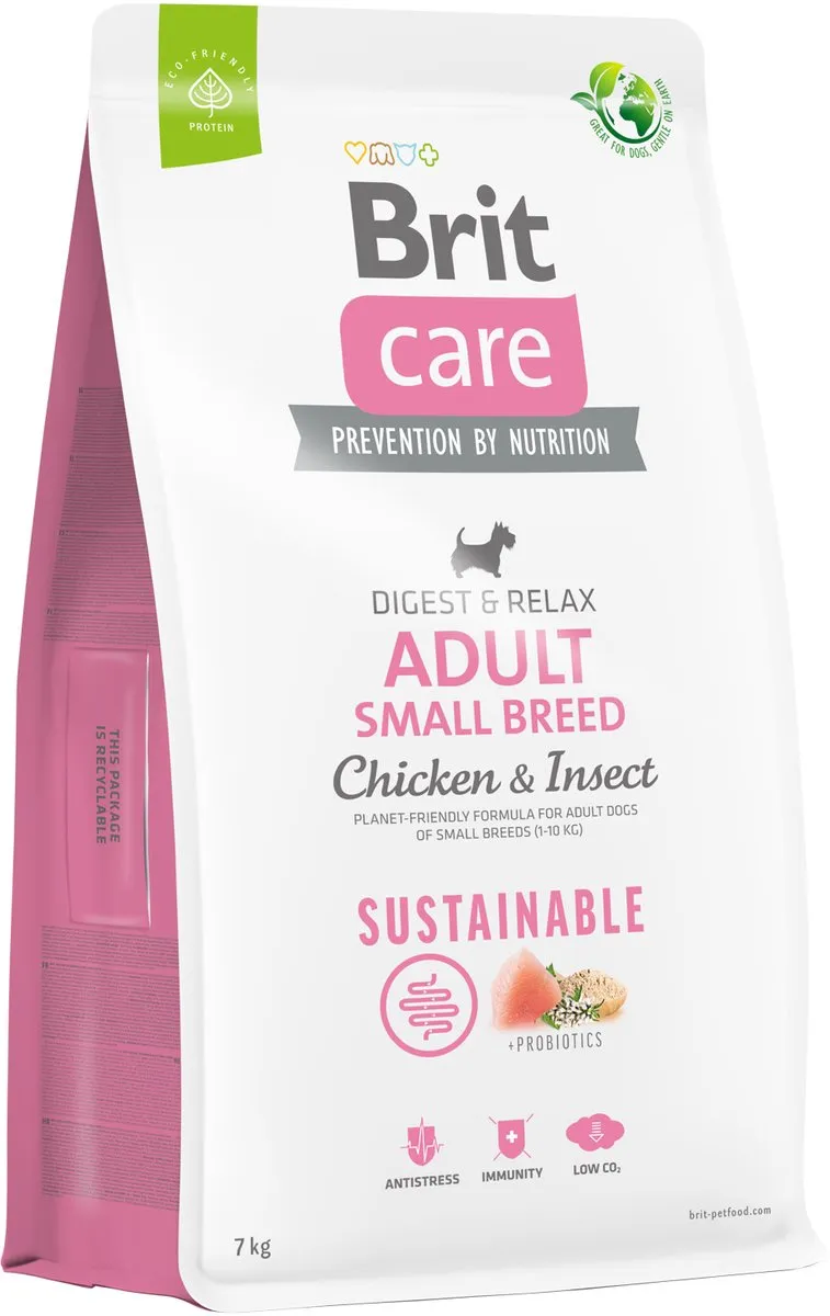 Brit Care Sustainable Adult Small Breed Kip - 3 kg
