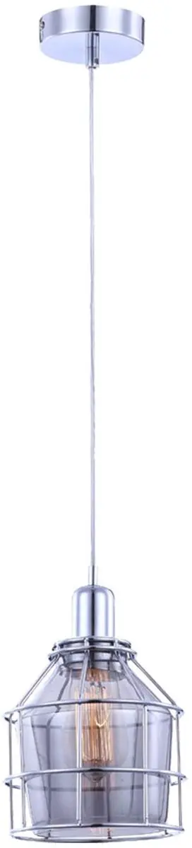Hanglamp chroom glas hanglamp metaal gaas lampen eetkamer hanglamp, hanglamp, 1x