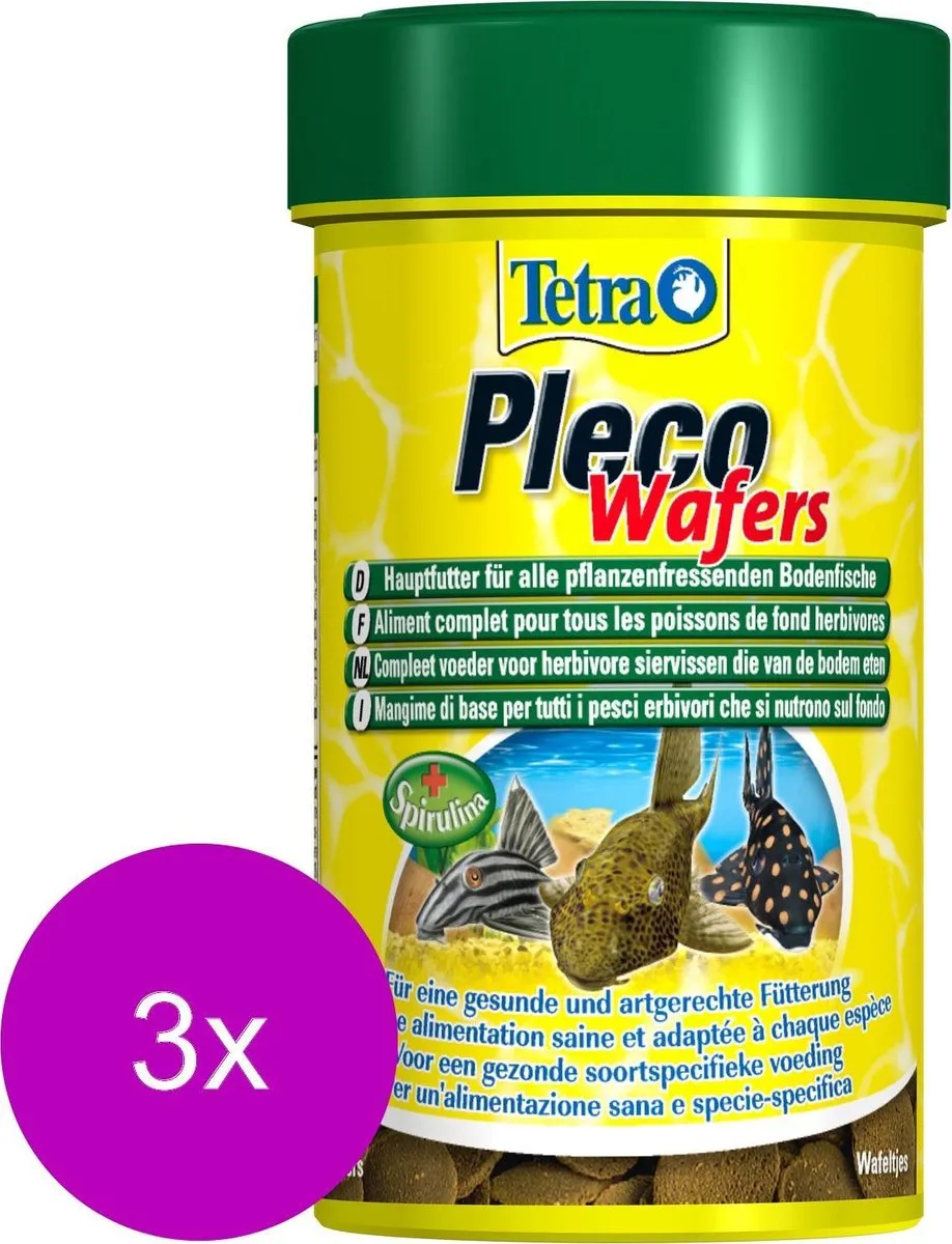 Tetra Pleco Wafer Vissenvoer - 3x100ml