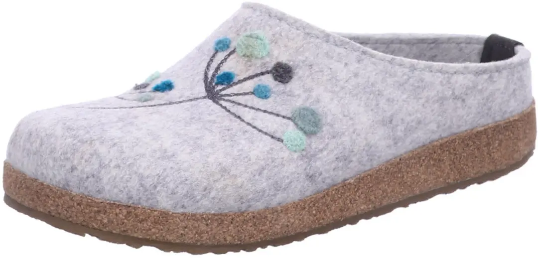Haflinger dames pantoffels grijs maat 37