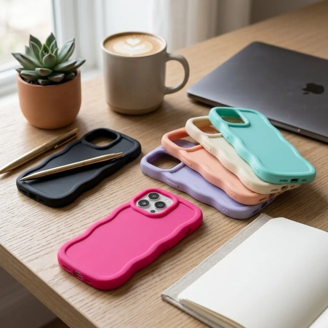 NUVEX iPhone 13 Pro Siliconen Hoesjes - 6 Stuks - Mintgroen/Zwart/Roz