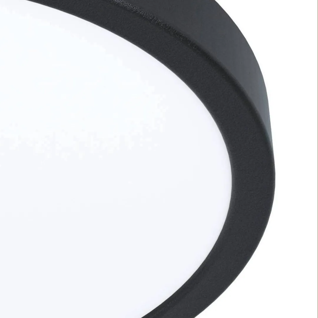 EGLO connect.z Argolis-Z Smart Opbouwlamp Ø28,5cm - Instelbaar wit licht - Zigbee - Zwart/Wit