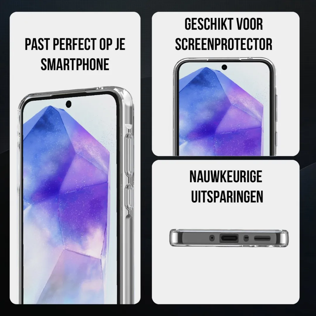 NUVEX Hoesje Samsung Galaxy A55 - Transparant