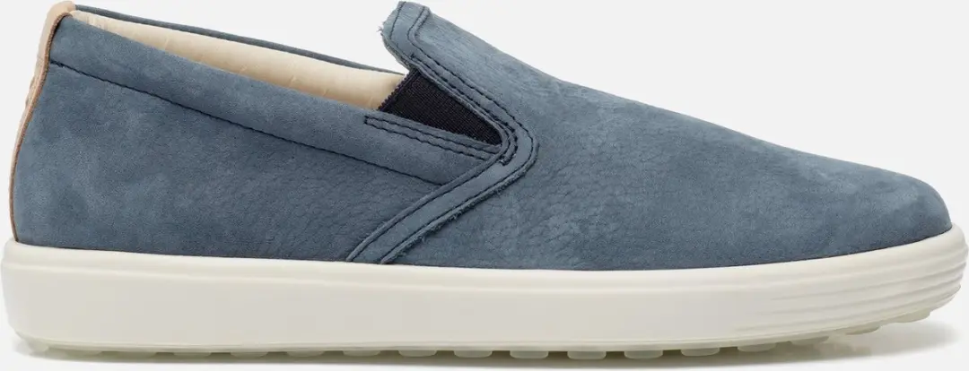 Ecco Soft 7 W Sneakers blauw Nubuck