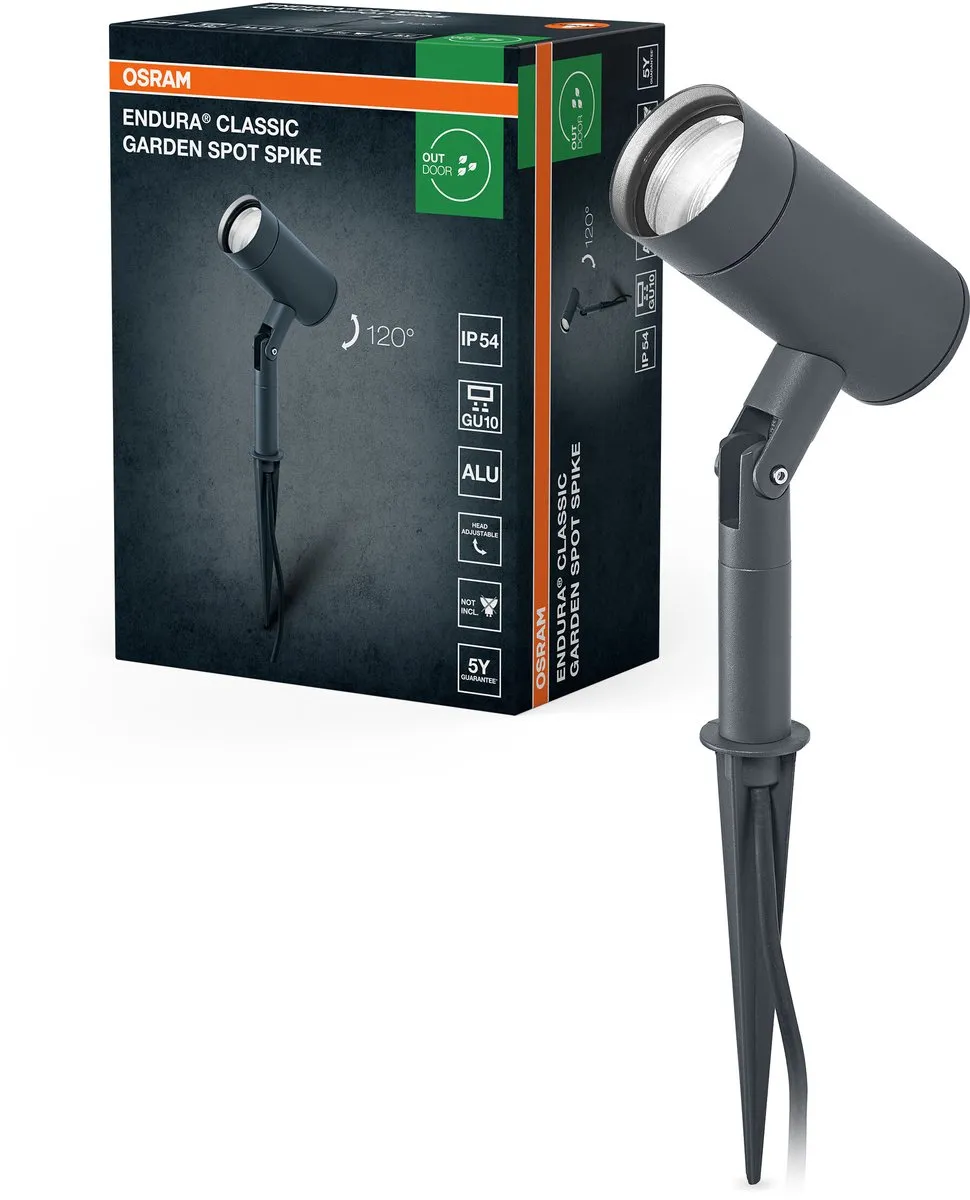 Osram Endura Classic Garden Spotspike GU10 - Buitenlamp - IP54 - Donkergrijs