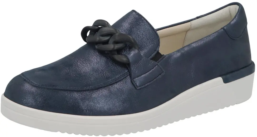 Solidus dames instappers blauw maat 35.5