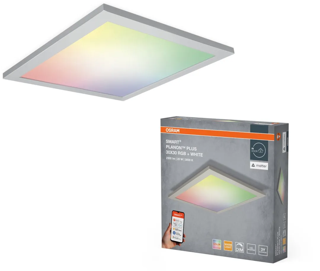 Osram SMART+ Matter Planon Plus LED Paneel RGBW 20W 300x300mm