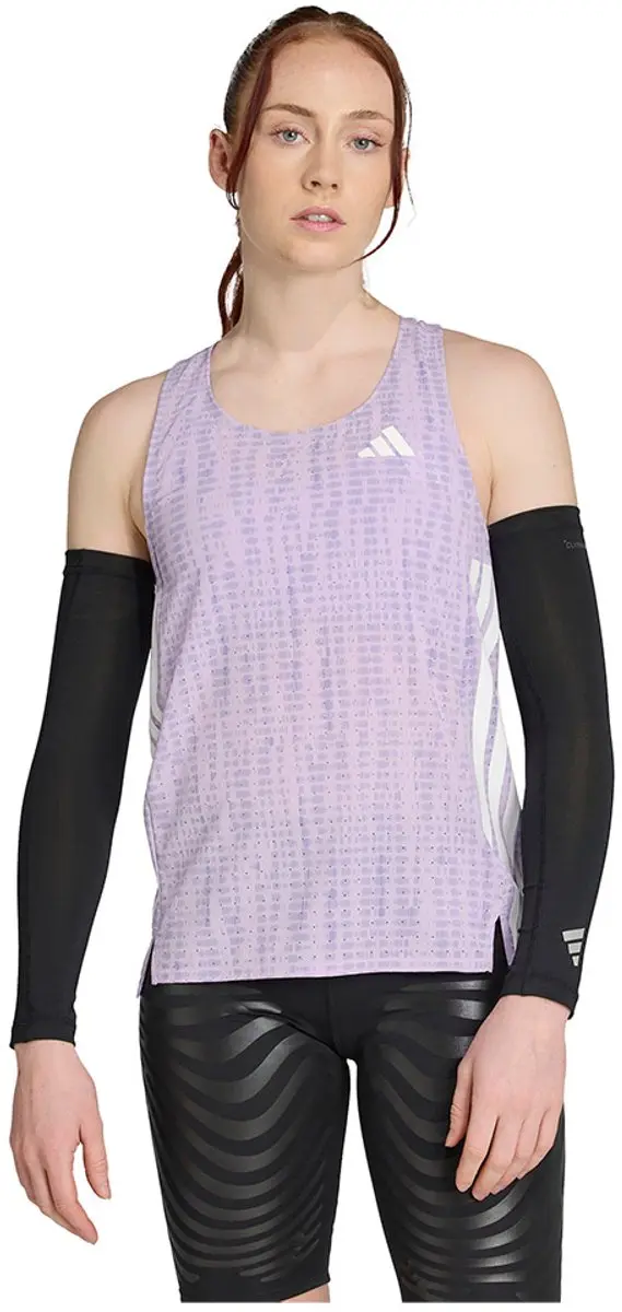 adidas Adizero Singlet Dames - M - Powder Plum