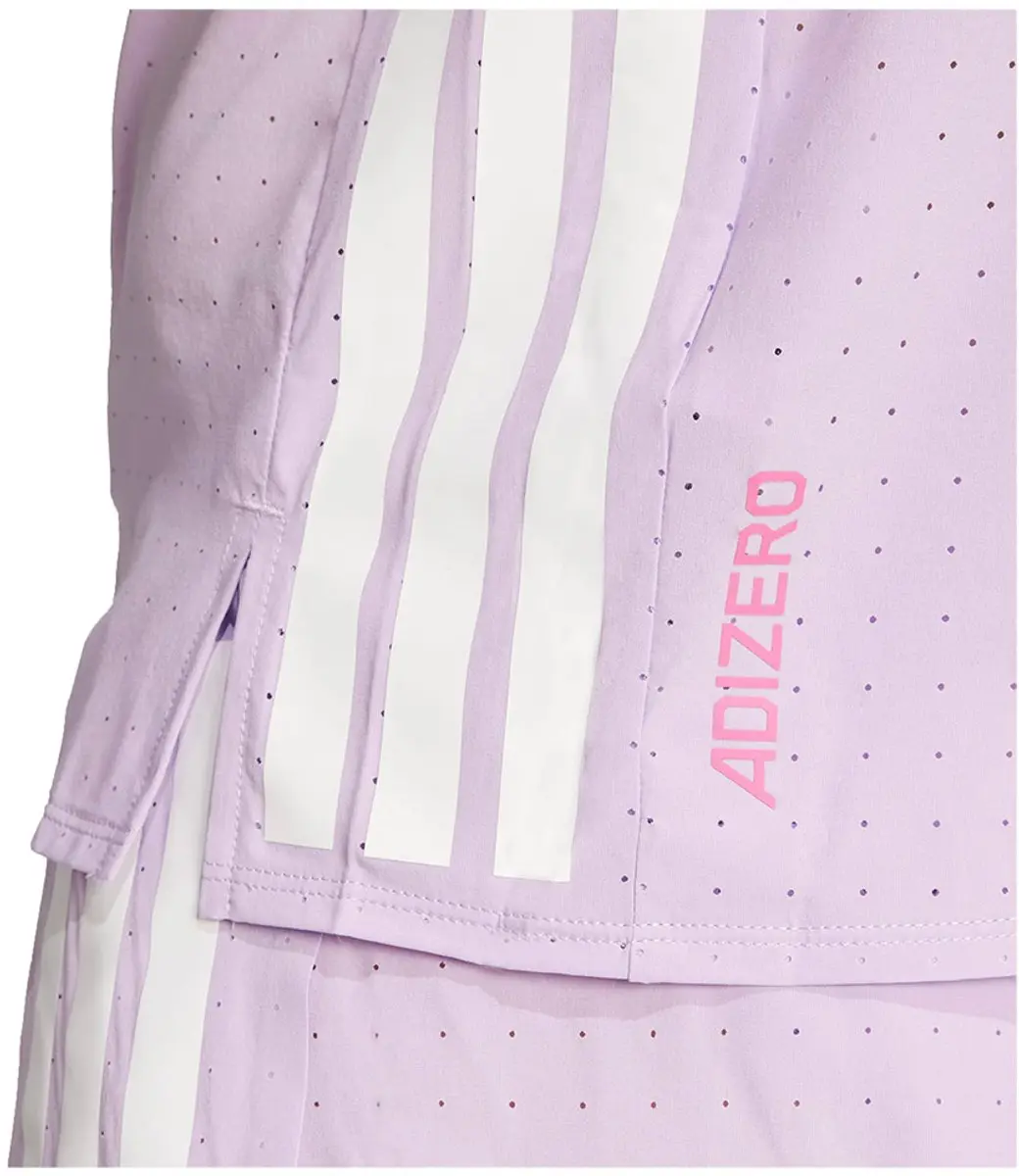 adidas Adizero T-shirt Dames - Powder Plum - S - afbeelding 4 van 6