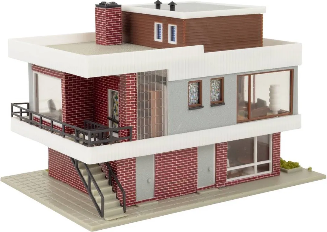 Faller - 1/87 B-257 MODERN HUIS MET PLAT DAK (6/24) * - modelbouwsets, hobbybouwspeelgoed voor kinderen, modelverf en accessoires
