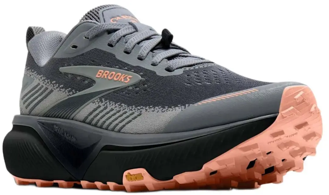 Brooks Cascadia 20 Dames Trailschoenen - Grey/Peach - afbeelding 2 van 4