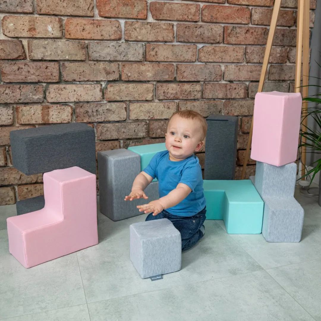 KiddyMoon Zachte Blokken 9 Stuks - Montessori Speelgoed - Foam