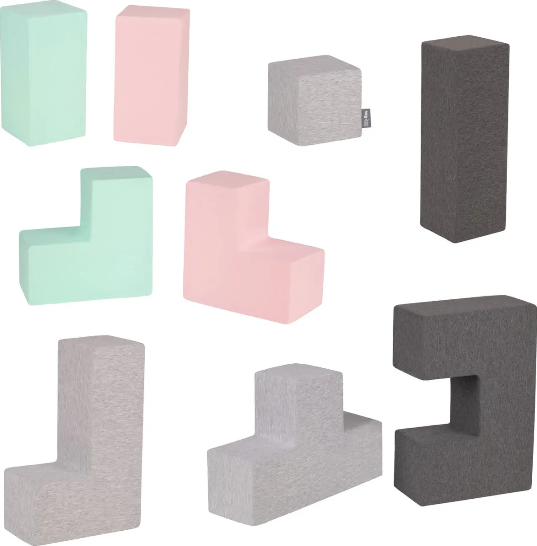 KiddyMoon Zachte Blokken 9 Stuks - Montessori Speelgoed - Foam