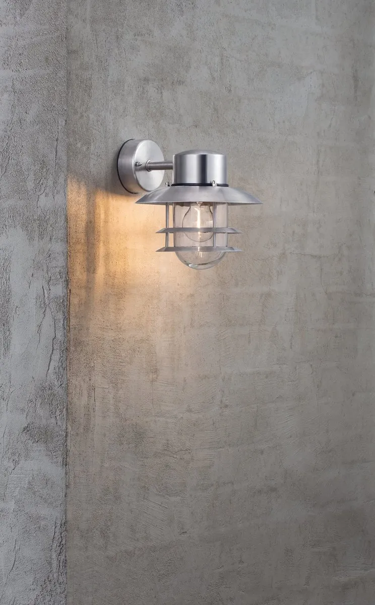 Nordlux Blokhus Wandlamp E27 - Gegalvaniseerd - Ø22cm