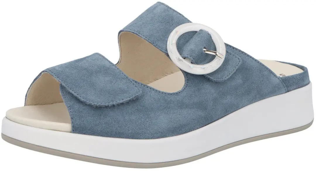 Solidus dames slippers blauw maat 38