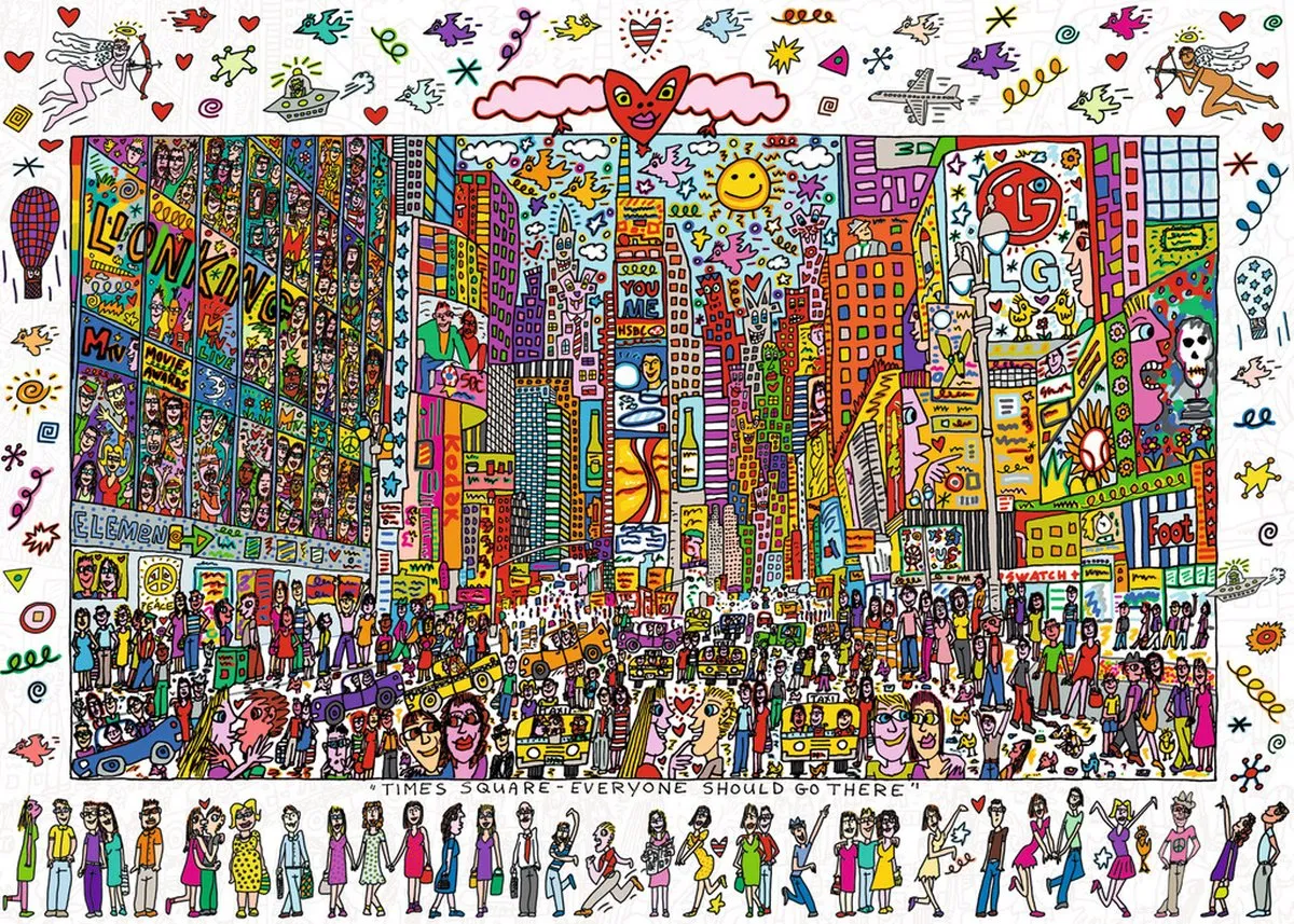 Ravensburger James Rizzi Times Square Puzzel - 1000 Stukjes - Multicolor