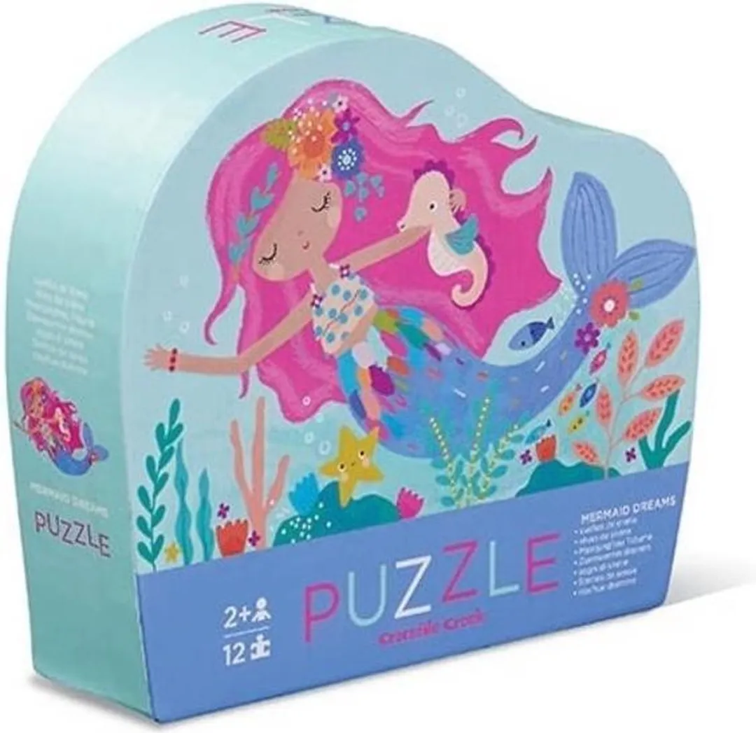 Crocodile Creek Zeemeermin Puzzel Mermaid Dreams 12 Stuks - CC41192