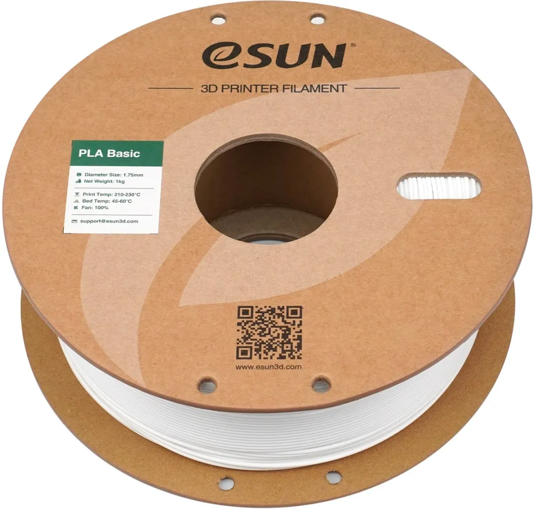 ESUN PLA-Basic Wit 1.75mm 3D Printerfilament 1kg