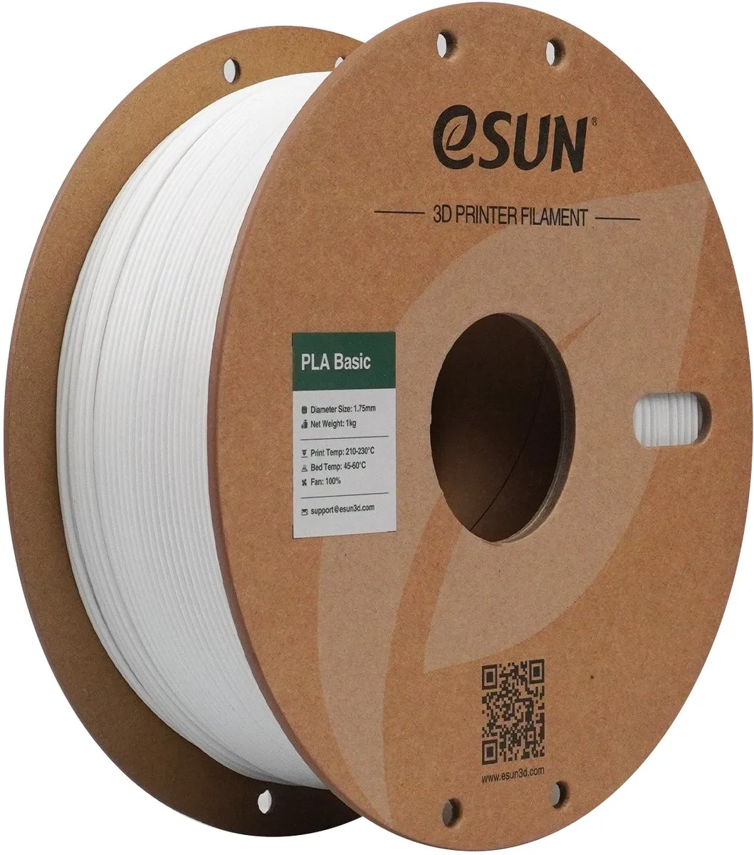 ESUN PLA-Basic Wit 1.75mm 3D Printerfilament 1kg