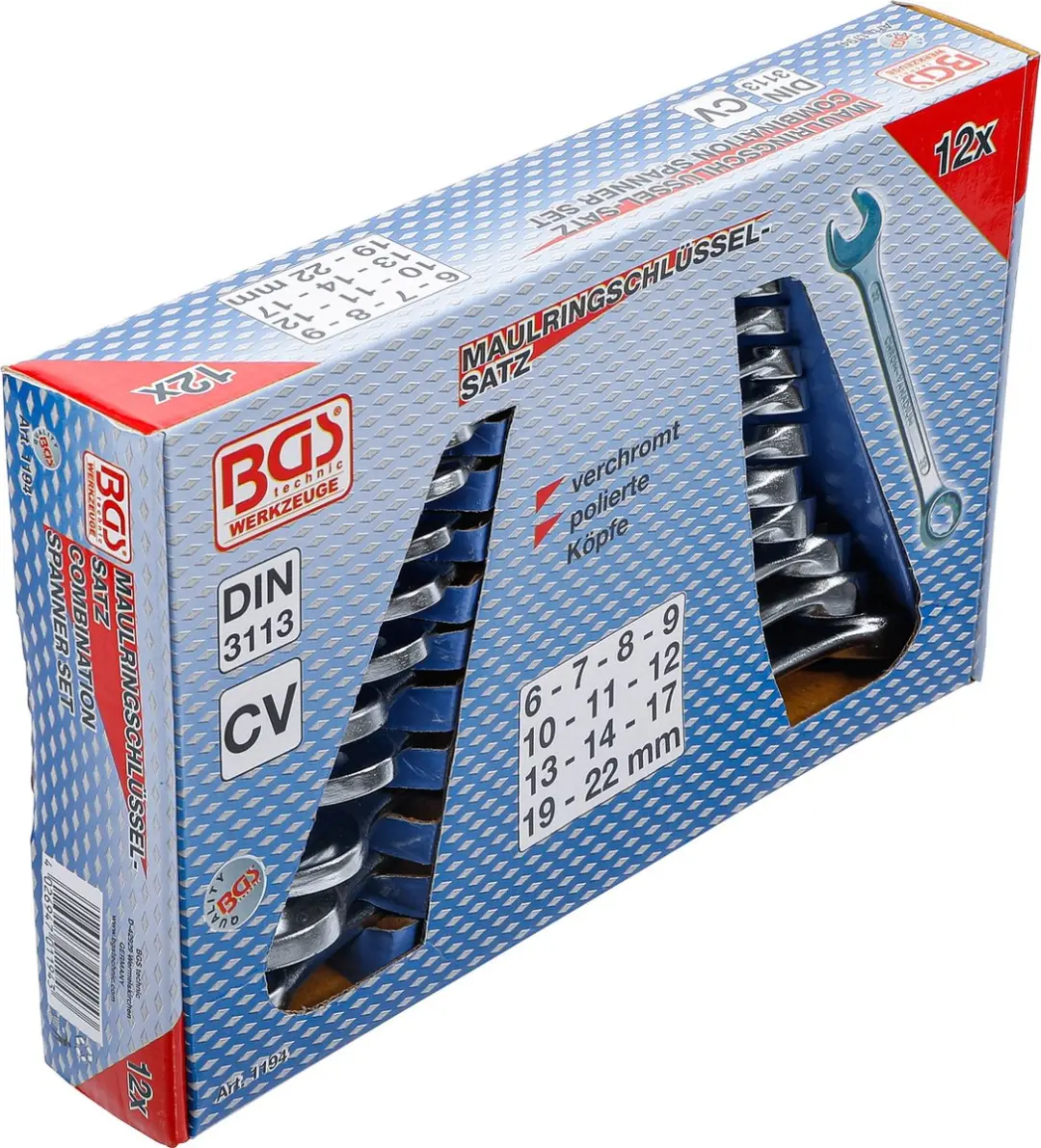 BGS Steekringsleutelset 6
