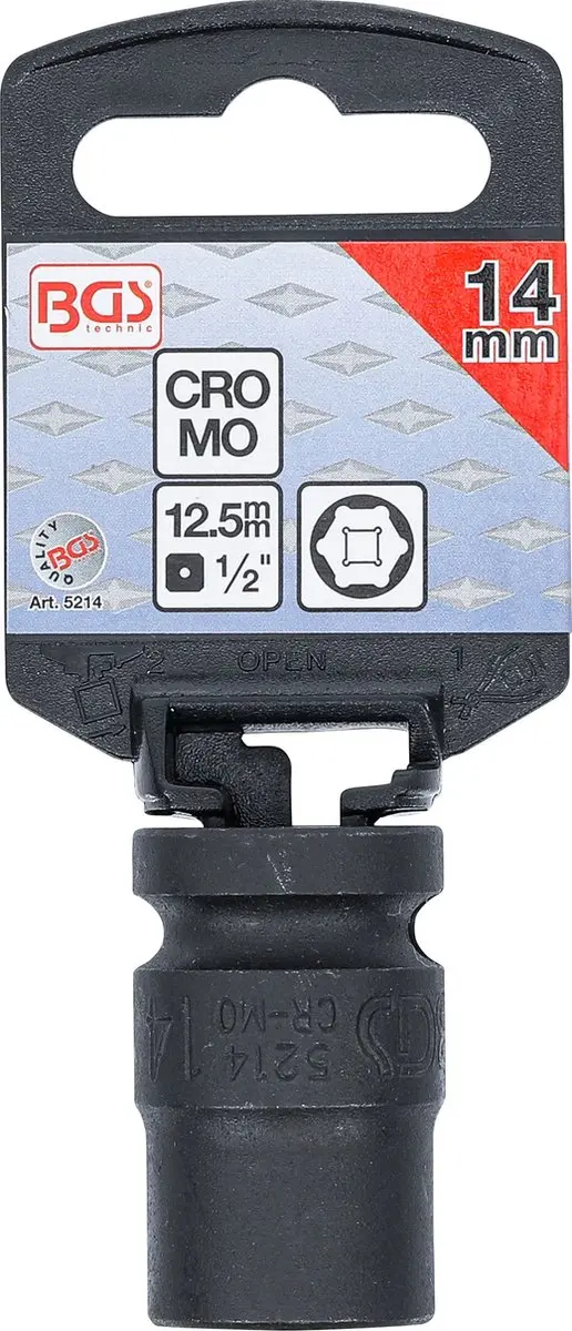 BGS Dopsleutel Zeskant 1/2 inch 14 mm - 5214 - afbeelding 4 van 4