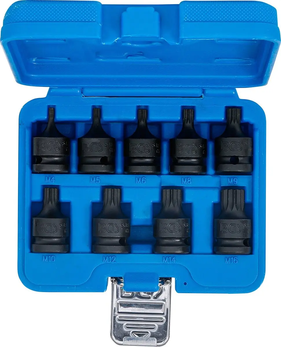 BGS Krachtdoppen set 1/2 XZN M4-M16 - 9 delig - afbeelding 3 van 6
