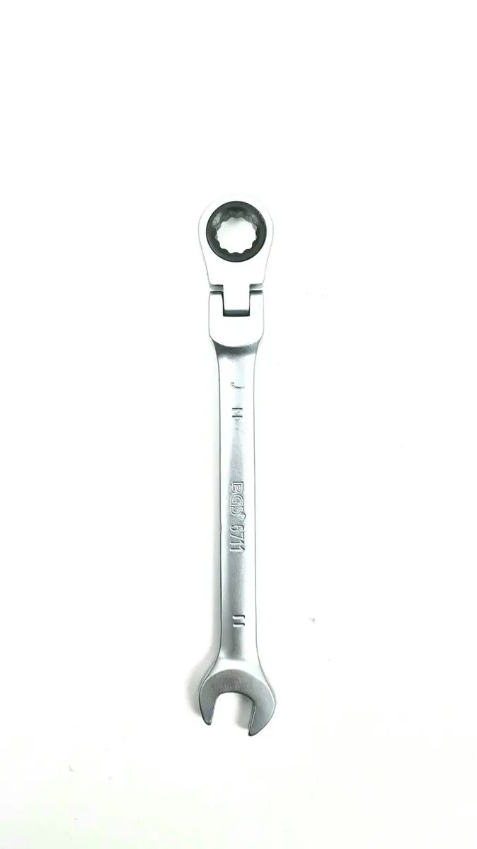 BGS technic Ratelring steeksleutel buigbaar 11 mm