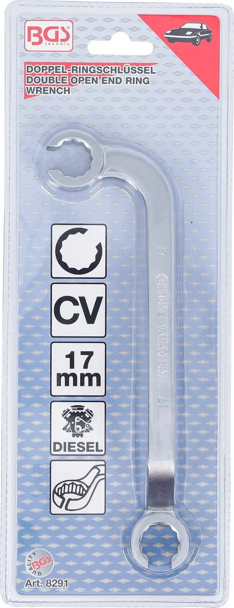 BGS technic Leidingsleutel 17mm open - afbeelding 4 van 5