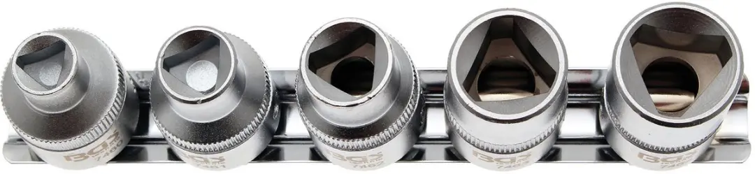 BGS technic 8608 Driekant-inzetstukset M5 - M12 - 5 delig - afbeelding 4 van 6
