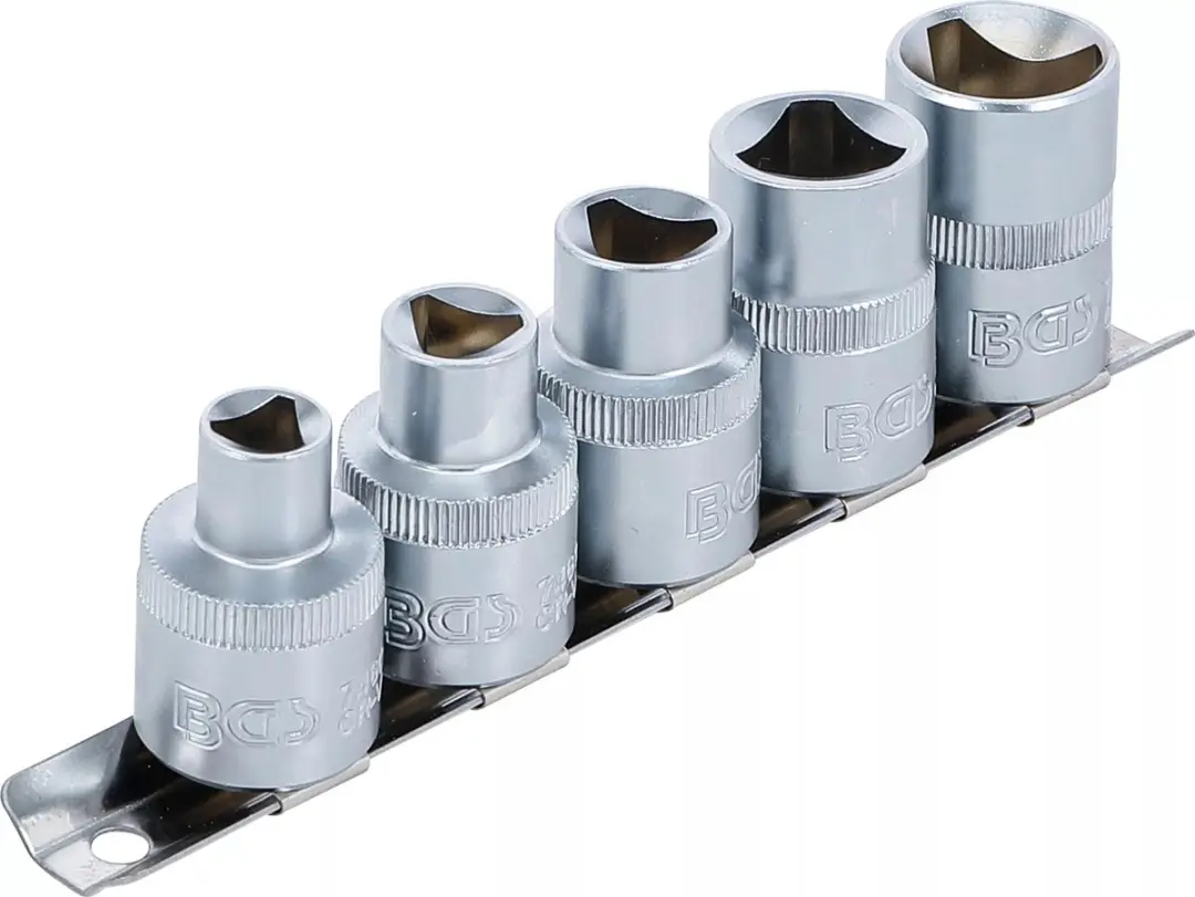BGS technic 8608 Driekant-inzetstukset M5 - M12 - 5 delig - afbeelding 3 van 6