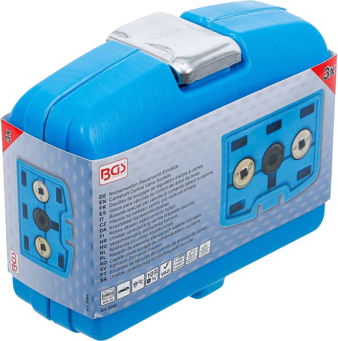 BGS technic 9064 Nokkenas stuurklep doppenset VAG - 3 stuks - afbeelding 6 van 6
