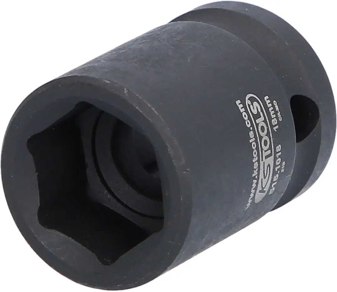 KS Tools 515.1018 Kracht-Dop 1/2" Kort 18 mm - afbeelding 2 van 4