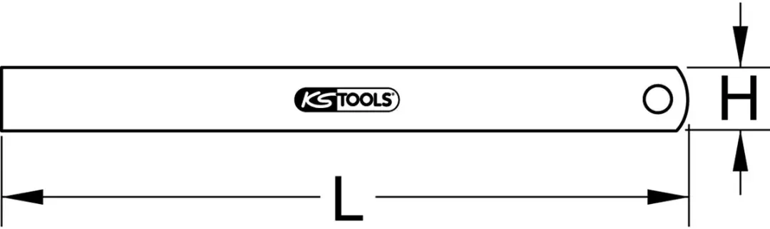 KS Tools 300.0117 Halfbuigzame Stalen Meetlat - 1500mm - afbeelding 2 van 2