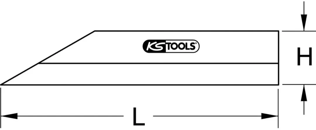 KS Tools Precisie Haarlineaal 500mm