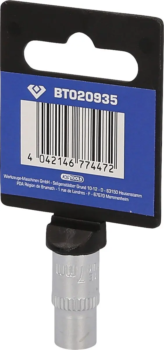 Brilliant Tools BT020935 Dopsleutel 1/4" 7 mm - afbeelding 4 van 4