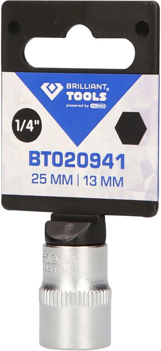 Brilliant Tools BT020941 Dop 13 mm - 1/4 Inch - afbeelding 4 van 4