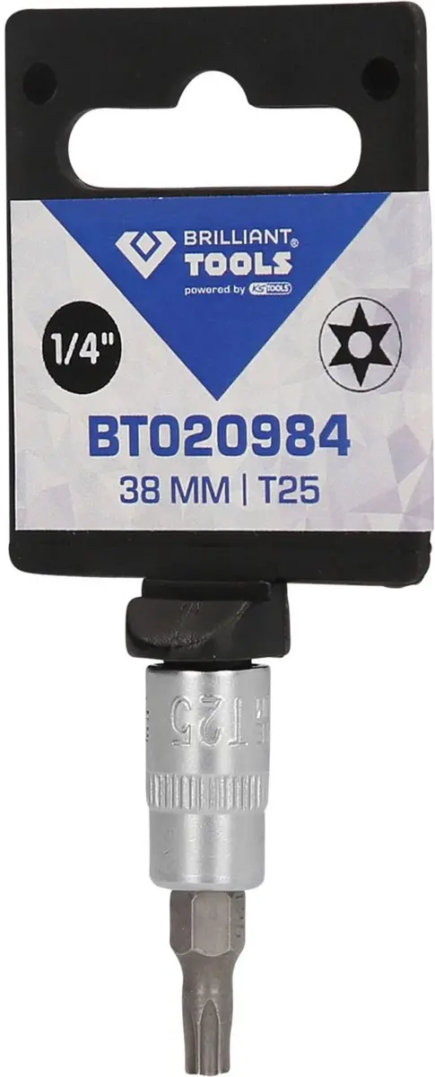 Brilliant Tools BT020984 Torx-bit-dop TB25 - 1/4 inch met boring - afbeelding 5 van 5