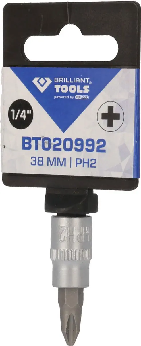 BRILLIANT TOOLS 1/4" PH Phillips bit inbus PH2 - BT020992 - afbeelding 4 van 4