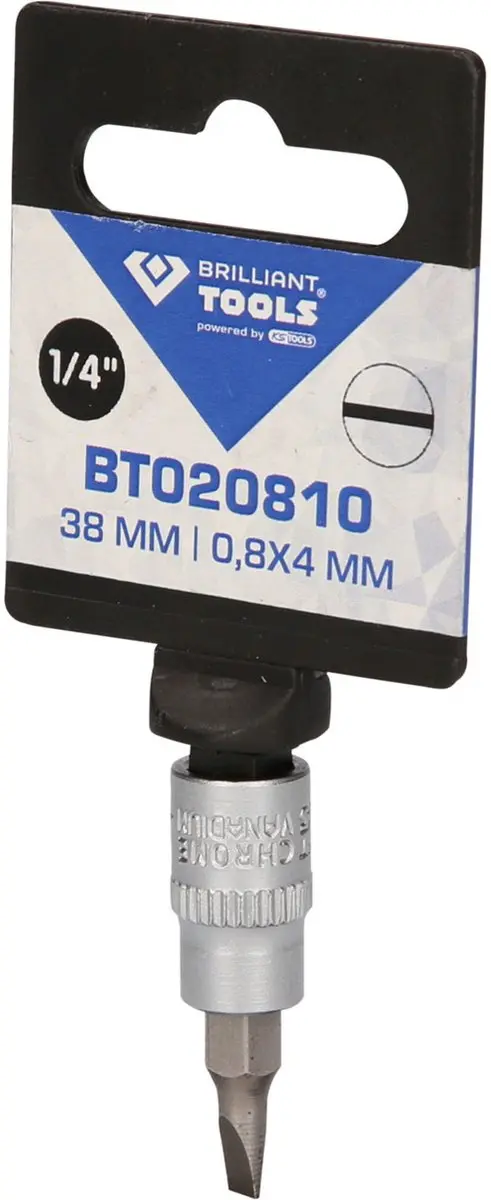 Brilliant Tools BT020810 - 1/4" Sleuf 0,8 x 4 mm - afbeelding 3 van 4