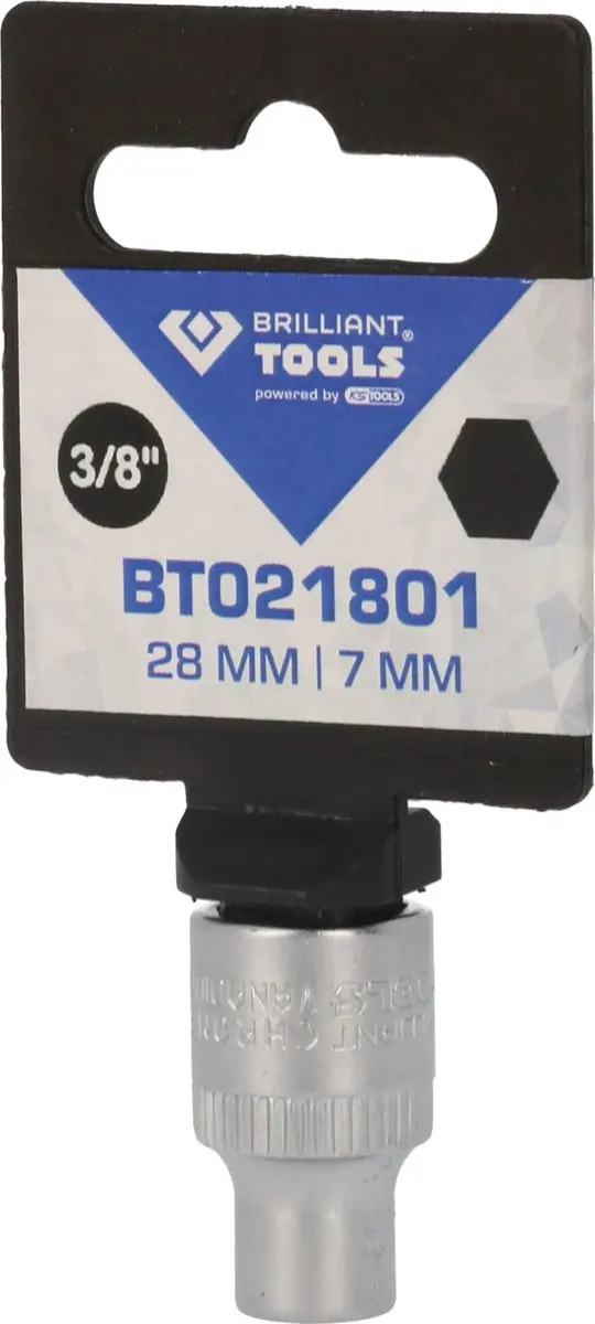 Brilliant Tools BT021801 Zeskant Dopsleutel 7 mm - 3/8 inch - afbeelding 4 van 4