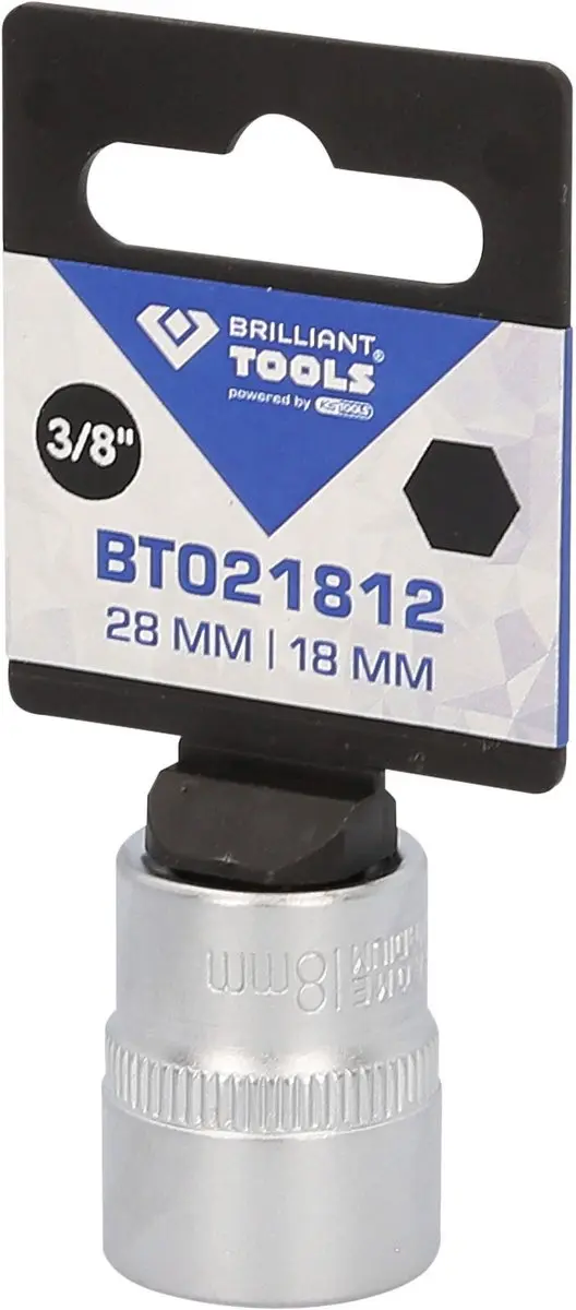 Brilliant Tools BT021812 Zeskant Dop 18 mm 3/8" - afbeelding 2 van 4
