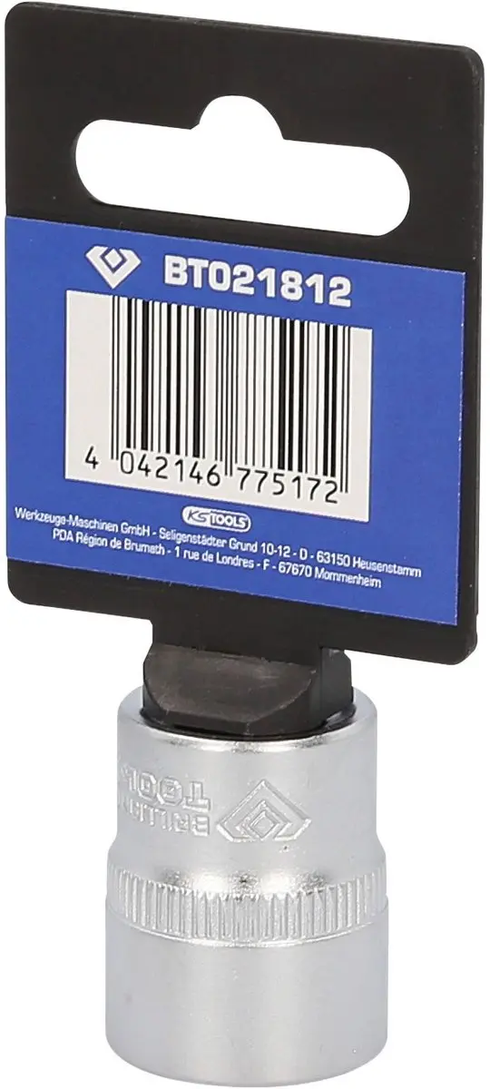 Brilliant Tools BT021812 Zeskant Dop 18 mm 3/8" - afbeelding 4 van 4
