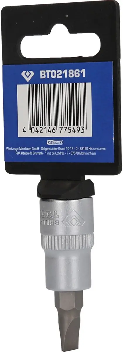 Brilliant Tools BT021861 Sleufbit-dop 7 mm - 3/8" - afbeelding 4 van 5
