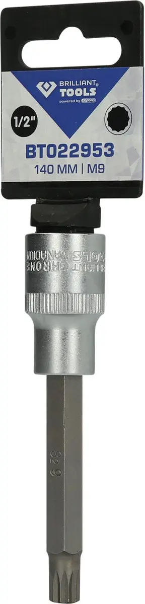Brilliant Tools BT022953 Dopsleutel 1/2" XZN M9 - 140mm - afbeelding 3 van 4