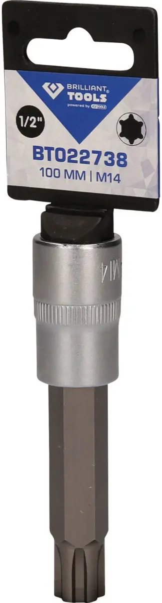 Brilliant Tools BT022738 RIBE Bit-Steeksleutel 1/2" M14 100mm - afbeelding 4 van 4
