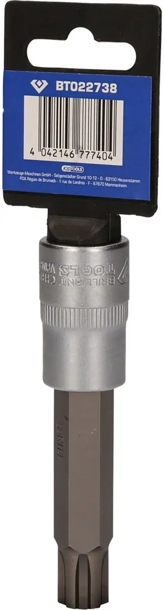 Brilliant Tools BT022738 RIBE Bit-Steeksleutel 1/2" M14 100mm - afbeelding 3 van 4