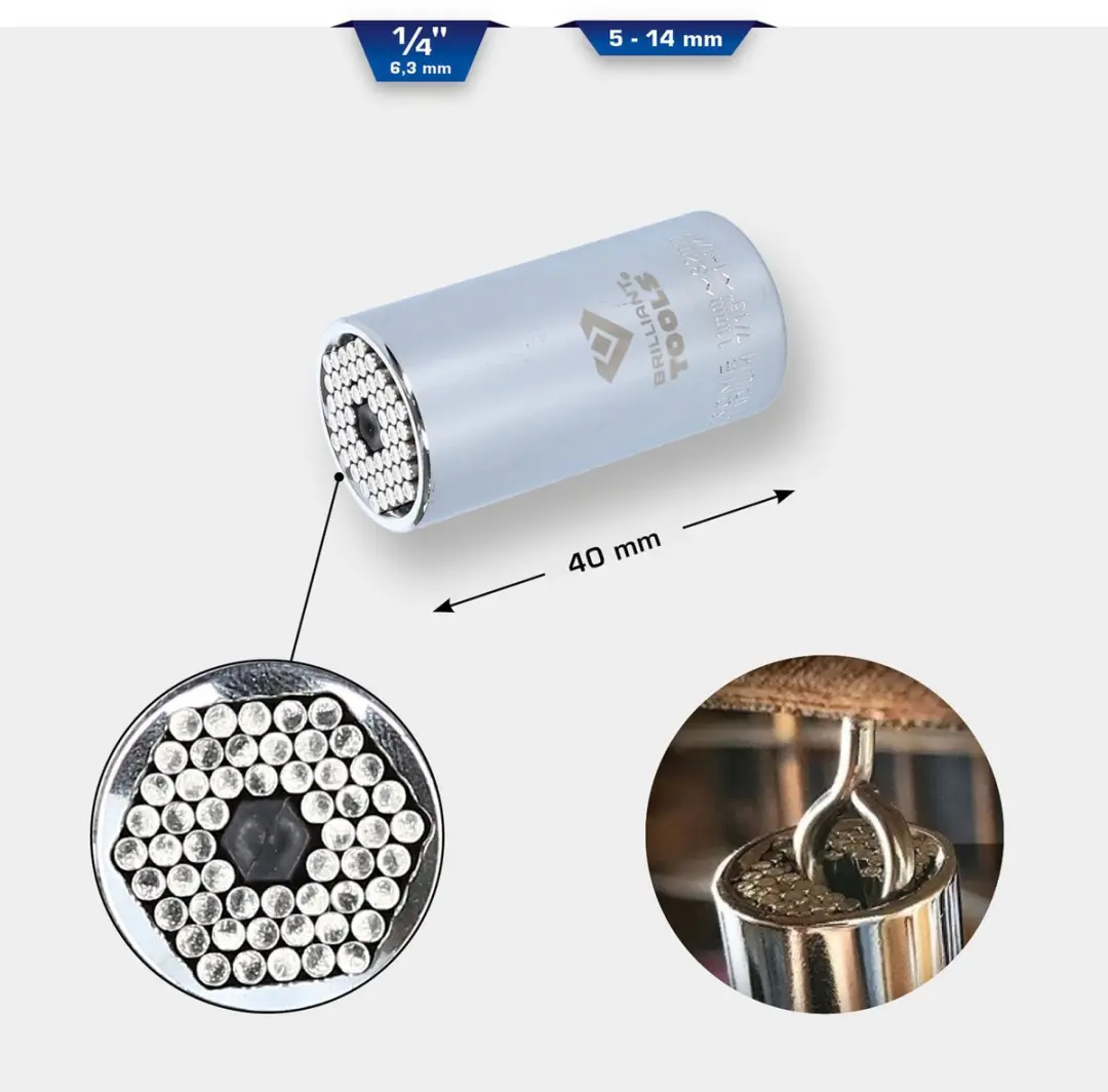 Brilliant Tools BT020899 Dopsleutel 1/4" 5-14 mm - afbeelding 2 van 5